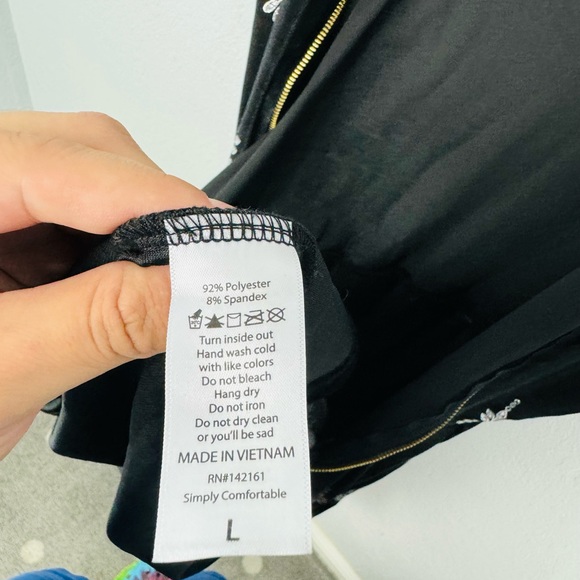 NWOT Elegant Unicorn Lularoe Black Velvet Silver Amelia Vintage style Dress - Picture 6 of 6